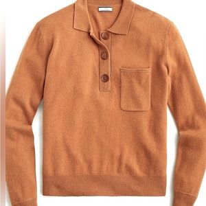 J. Crew 💯 percent cashmere polo (camel)